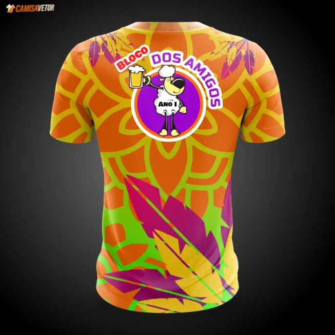 Estampa Bloco dos Amigos