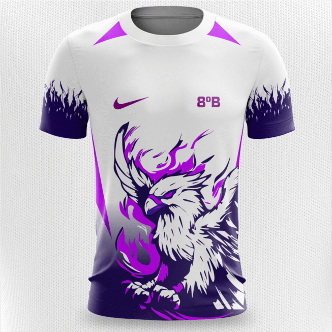 CAMISA VETOR ÁGUIA BRANCO E ROXO INTERCLASSE