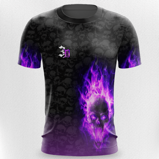 CAMISA VETOR CAVEIRA ROXO