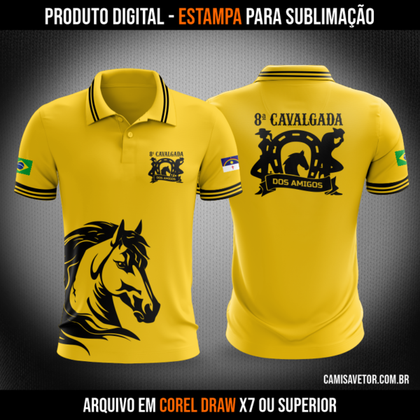 CAMISA VETOR 8 CAVALGADA DO AMIGOS