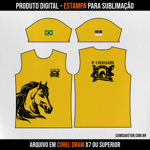 CAMISA VETOR 8 CAVALGADA DO AMIGOS