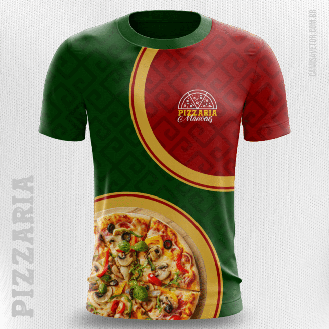 CAMISA VETOR UNIFORME PIZZARIA