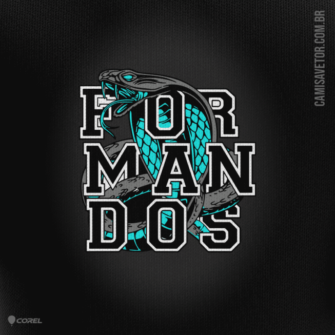 ESTAMPA VETOR FORMANDOS COBRA