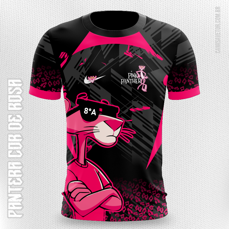 CAMISA VETOR PANTERA COR DE ROSA