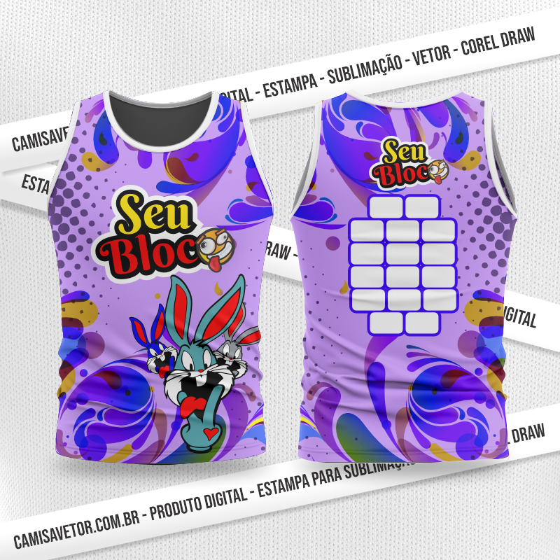 CAMISA VETOR ESTAMPA BLOCO ABADA CARNAVAL 71