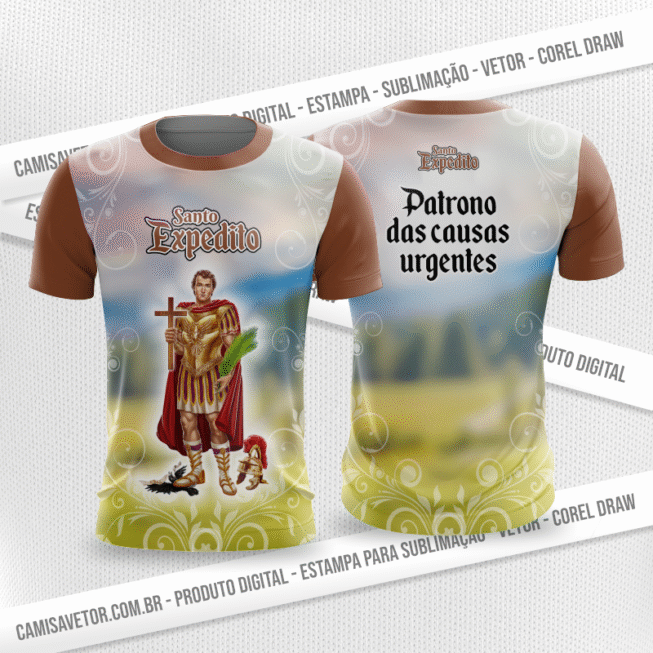 CAMISA VETOR ESTAMPA SANTO EXPEDITO 77