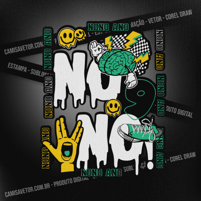ESTAMPA CAMISA NONO ANO VETOR 15