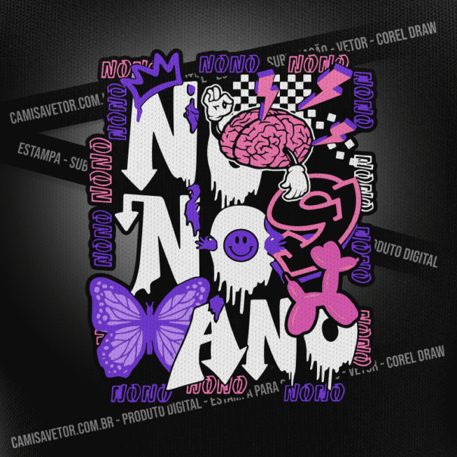 ESTAMPA NONO ANO VETOR 24