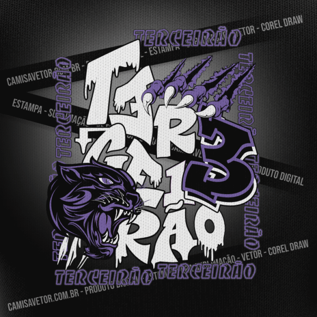 ESTAMPA TERCEIRÃO VETOR 37