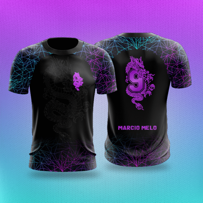 Estampa Nono Ano Dragão Roxo