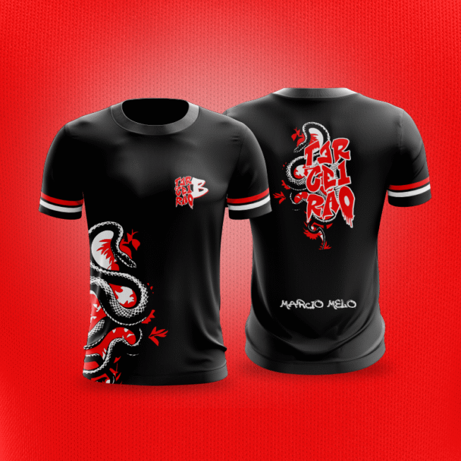 Estampa Terceirão Cobra Vermelha