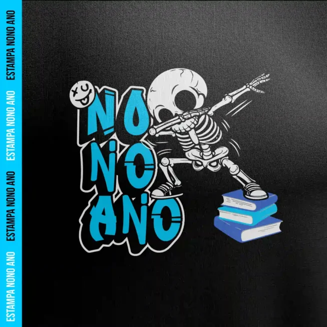 Estampa Nono Ano Caveira