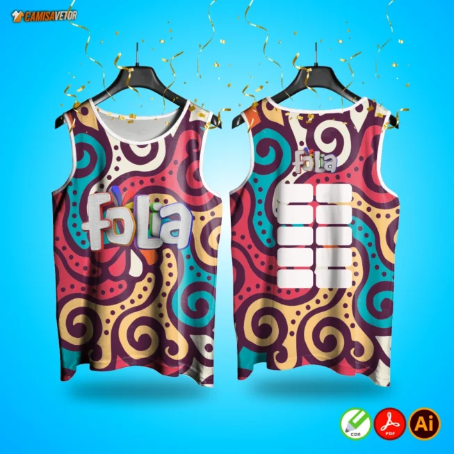 Leve a energia do Carnaval para suas criações com a Estampa Abadá Folia!