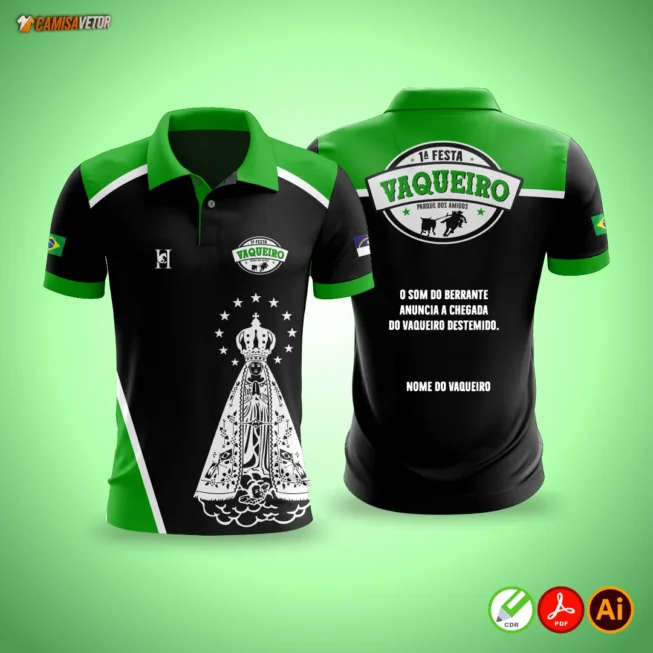 Celebre a cultura nordestina com estilo e tradição! A Estampa 1ª Festa do Vaqueiro foi criada especialmente para eventos, festas regionais, cavalgadas e celebrações típicas. Um design autêntico, forte e cheio de identidade sertaneja.