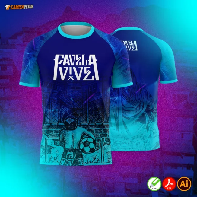 Leve a força e a representatividade da quebrada para sua arte com essa estampa vibrante e cheia de atitude! Ideal para camisas de eventos, interclasse, projetos sociais ou produções urbanas