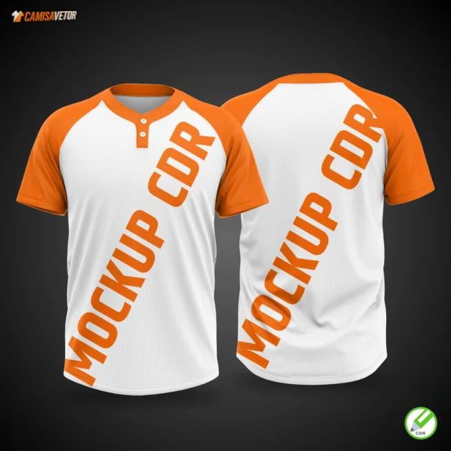 Apresente suas estampas com mais profissionalismo e impacto visual! O Mockup Camisa Gola Portuguesa é perfeito para criar previews realistas de uniformes, camisas promocionais ou coleções exclusivas. Ideal para designers, lojistas e criadores de conteúdo!