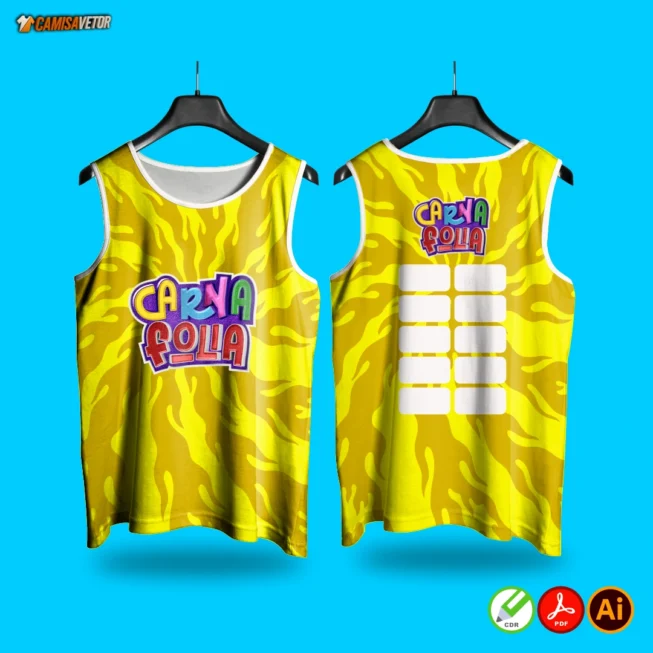 Estampa Abadá CarnaFolia  Deixe o seu carnaval ainda mais animado com essa estampa vibrante e cheia de energia! Ideal para personalizar abadás e criar camisetas únicas para blocos, festas e eventos.