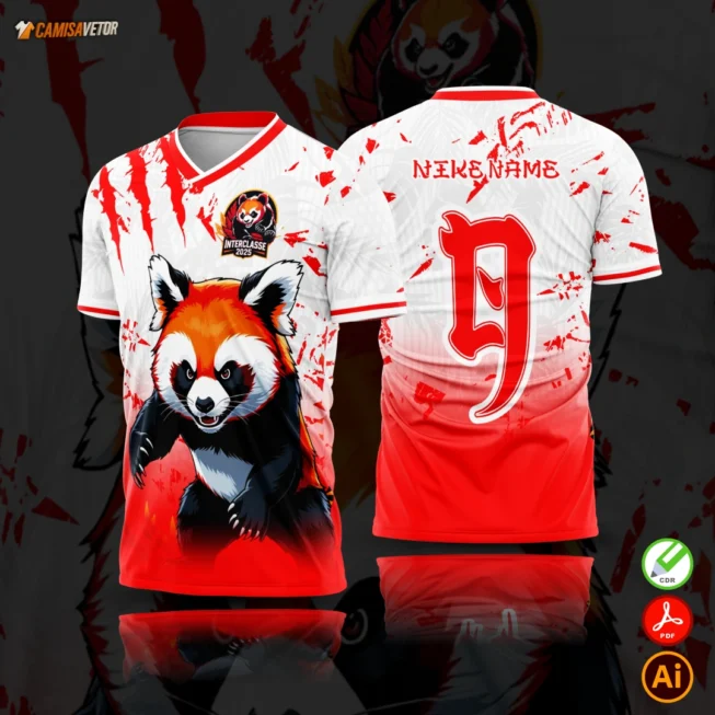 Estampa Interclasse Panda Deixe sua equipe com muito estilo e personalidade na próxima competição interclasse! Esta arte exclusiva do Panda é perfeita para personalizar camisetas e uniformes escolares. Deixe sua equipe com muito estilo e personalidade na próxima competição interclasse! Esta arte exclusiva do Panda é perfeita para personalizar camisetas e uniformes escolares.