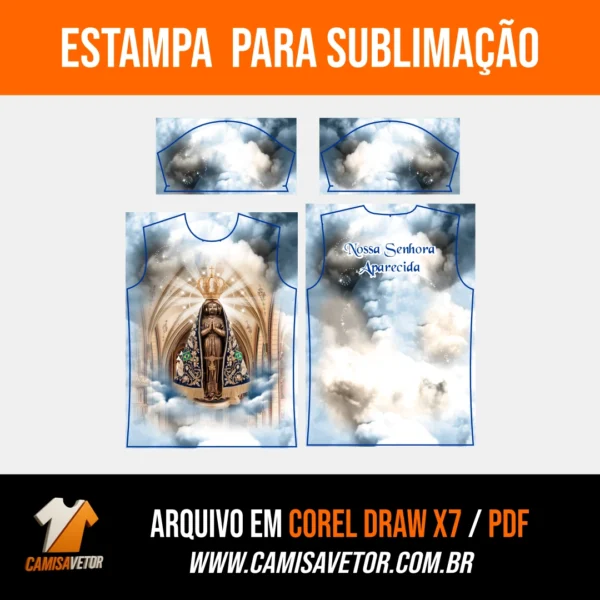 Estampa Nossa Senhora Aparecida 3 - Imagem 4