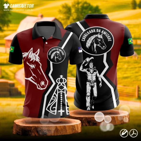 Estampa Camisa Cavalgada Da Amizade