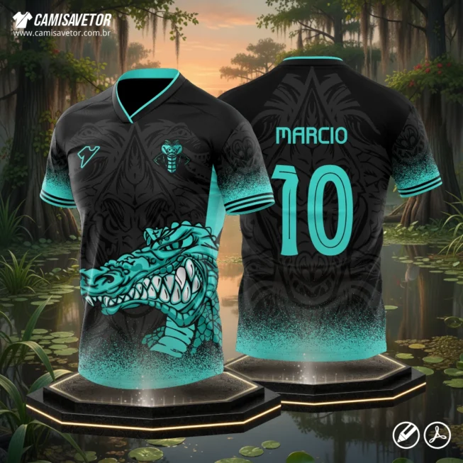 Mostre a força, a coragem e a garra da sua turma com a estampa camisa Interclasse Crocodilo! 💪🔥 Um design poderoso que representa atitude e união, ideal para equipes que querem se destacar nas competições escolares.