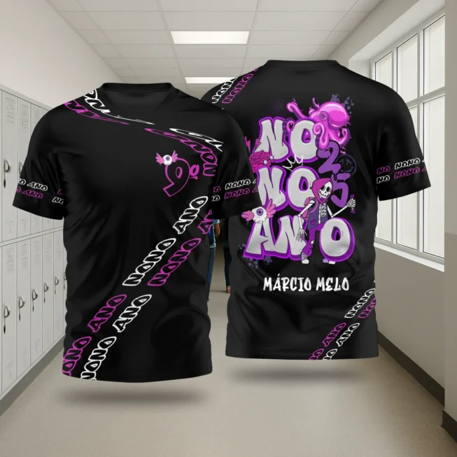 Dê destaque à sua equipe com a estampa Nono Ano Caveira 2, um design impactante e cheio de atitude para camisas de interclasse, grupos escolares e projetos personalizados. Visual moderno, agressivo e perfeito para quem quer se destacar!