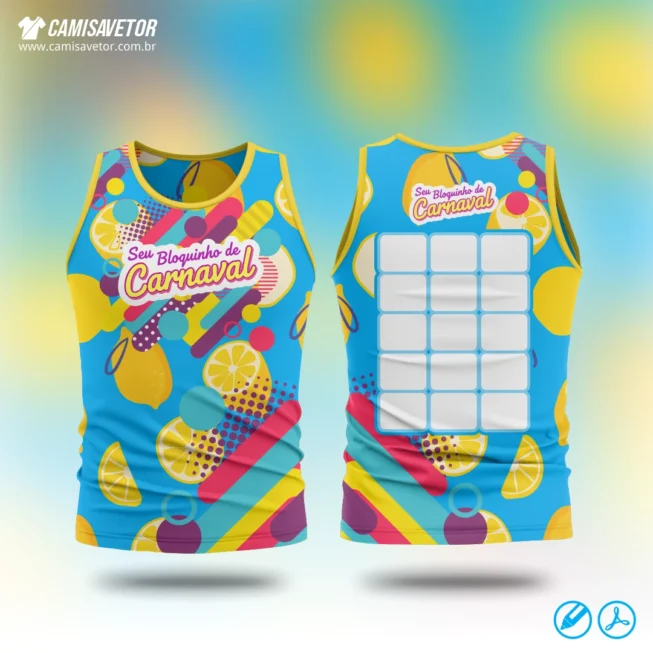 Deixe suas camisas de Carnaval ainda mais divertidas e personalizadas com a estampa Seu Bloquinho de Carnaval 04! Um design vibrante, moderno e perfeito para blocos, grupos de amigos, eventos e produções personalizadas.