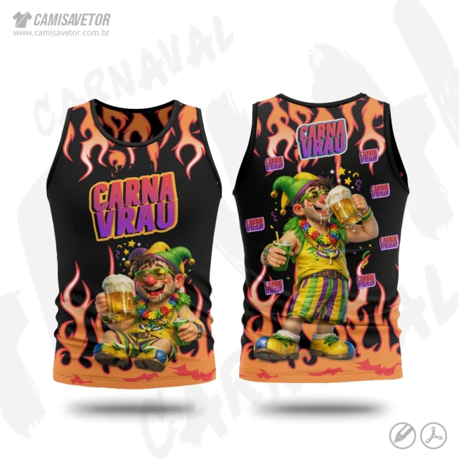 A Estampa Carnaval Bloco Carnavrau 12 é um produto digital profissional, ideal para camisetas de blocos carnavalescos, abadás, eventos de carnaval, festas e ações promocionais. Design alegre e temático, perfeito para personalização e impressão.