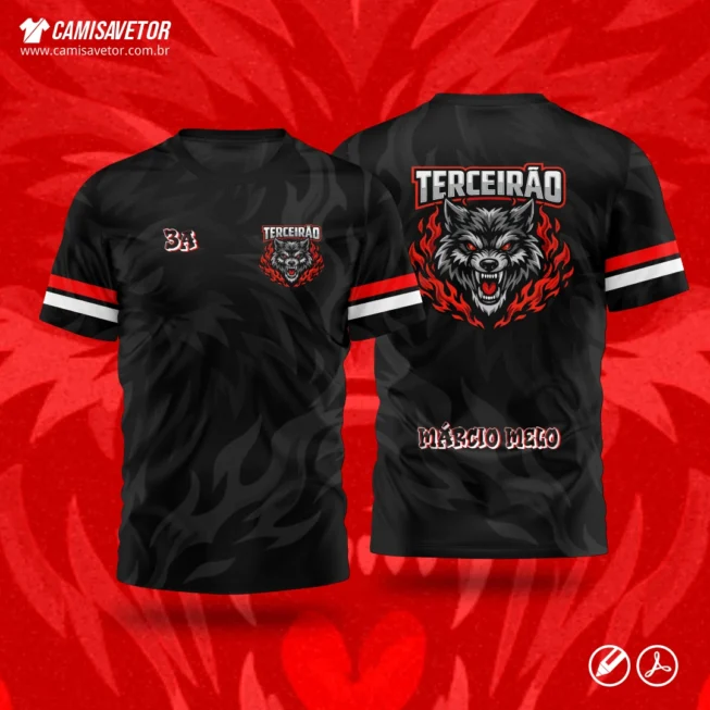 A Estampa Terceirão Lobo é um produto digital profissional, ideal para camisetas de formatura, turmas do terceirão e projetos escolares personalizados. O lobo simboliza liderança, união e força, com um visual marcante e moderno, pronto para impressão.