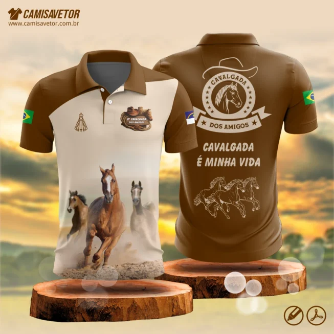 Estampa 8ª Cavalgada dos Amigos é um produto digital profissional, ideal para camisetas de cavalgadas, encontros de amigos, eventos rurais e festas sertanejas.