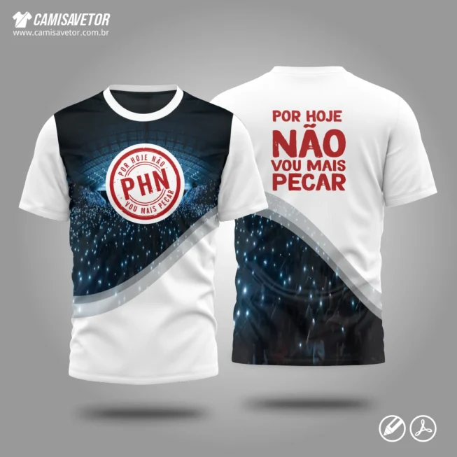 Estampa Católica PHN é um produto digital profissional, ideal para camisetas cristãs, grupos de jovens, eventos religiosos e movimentos católicos.