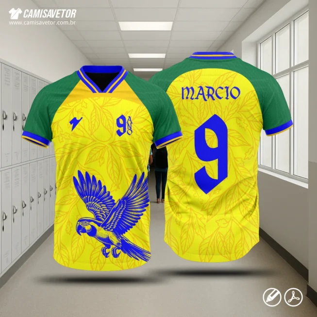 A Estampa Interclasse Brasil Arara Nono Ano é um produto digital profissional, ideal para camisetas de interclasse escolar, turmas do 9º ano e competições estudantis. A arara com temática Brasil representa energia, união e espírito esportivo, com visual moderno e pronto para impressão.